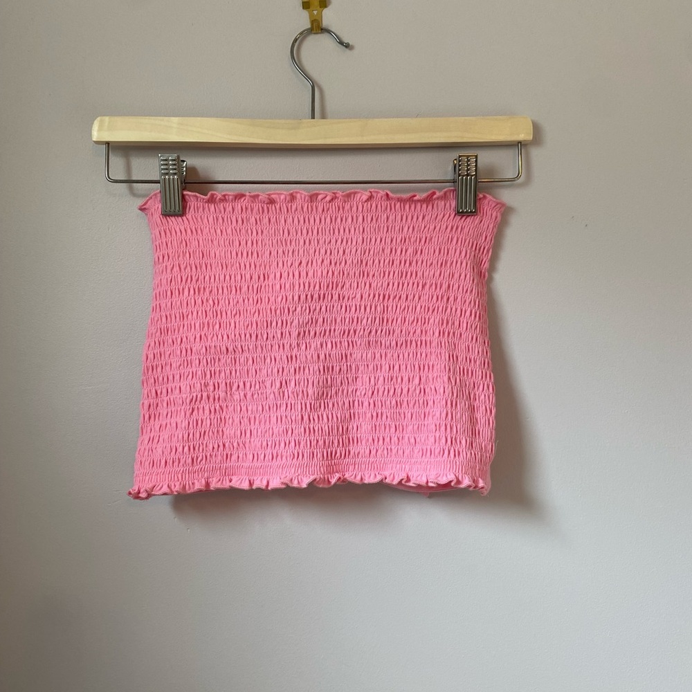 NWOT Hollister reversible pink tube top